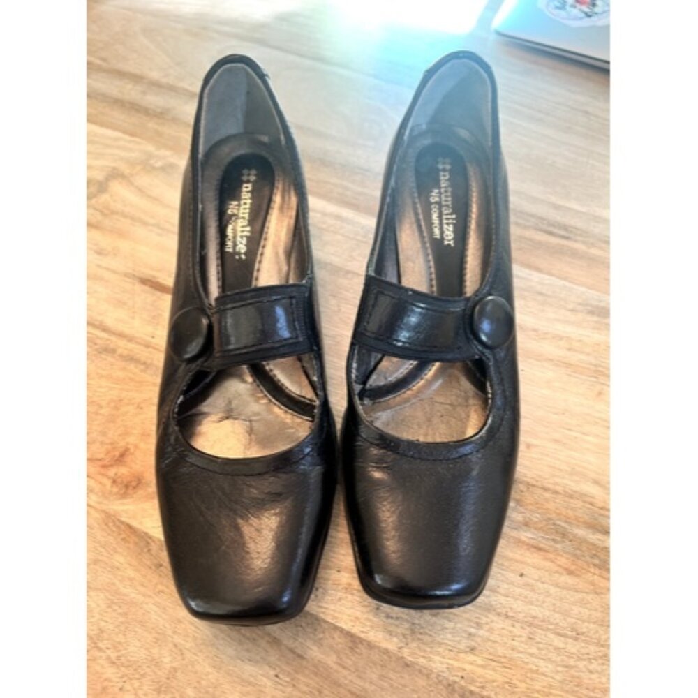 ***SOLD***  Naturalizer N5 Comfort Gable Black Leather Women's Shoes Sz 7.5